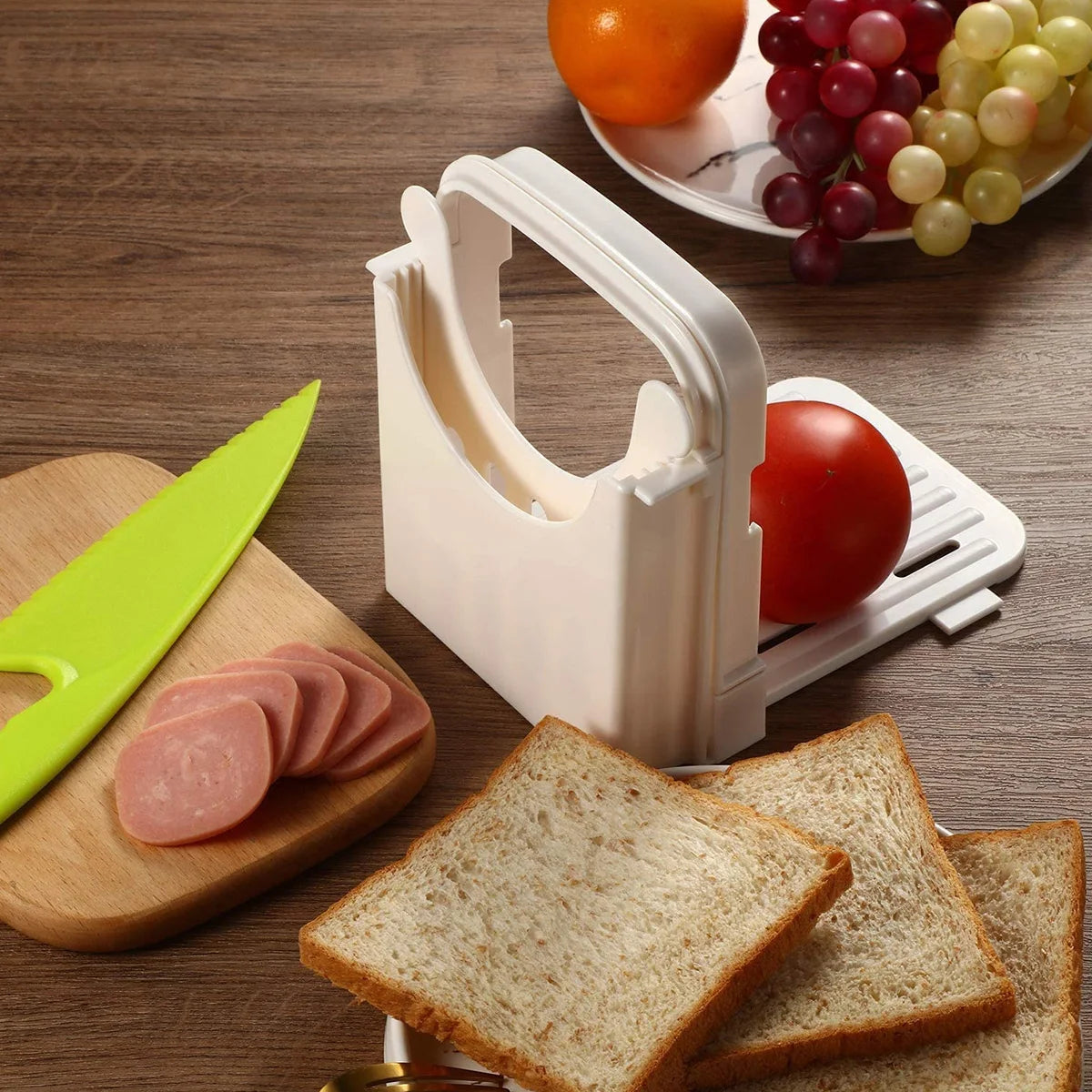 Brambleo Adjustable Folding Bread-Slicing Guide