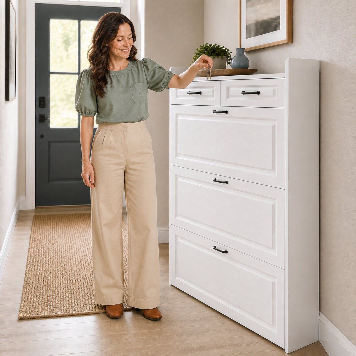 Brambleo ClearEntry Shoe Cabinet — ceo at entryway