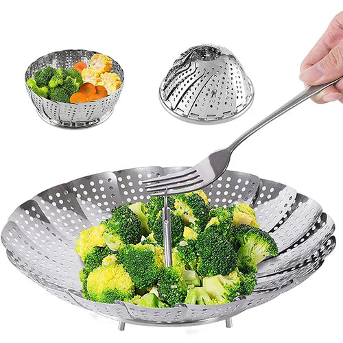 Brambleo Collapsible Stainless Steel Steamer Insert