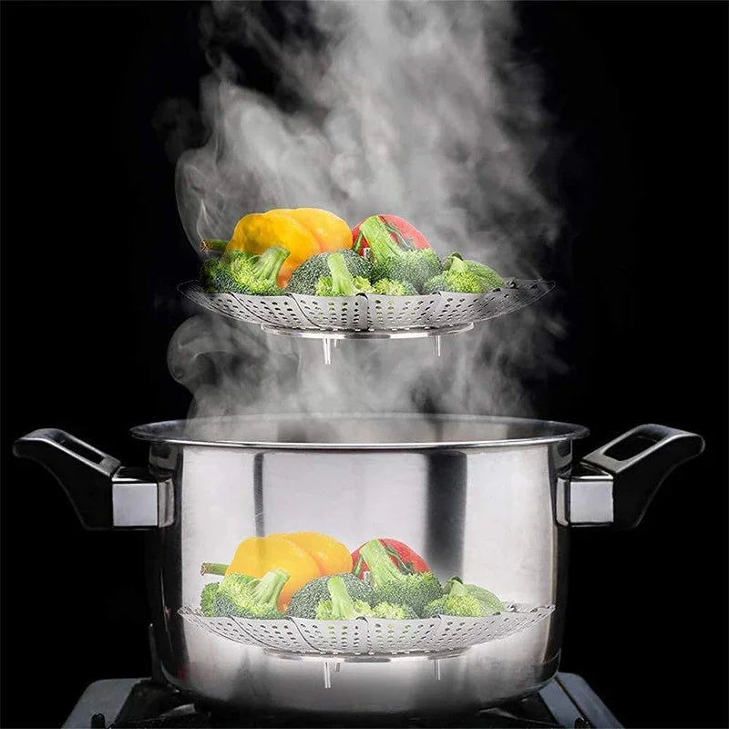 Brambleo Collapsible Stainless Steel Steamer Insert