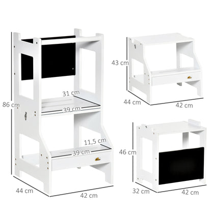 Brambleo Convertible Wood-Framed Learning Tower and Desk