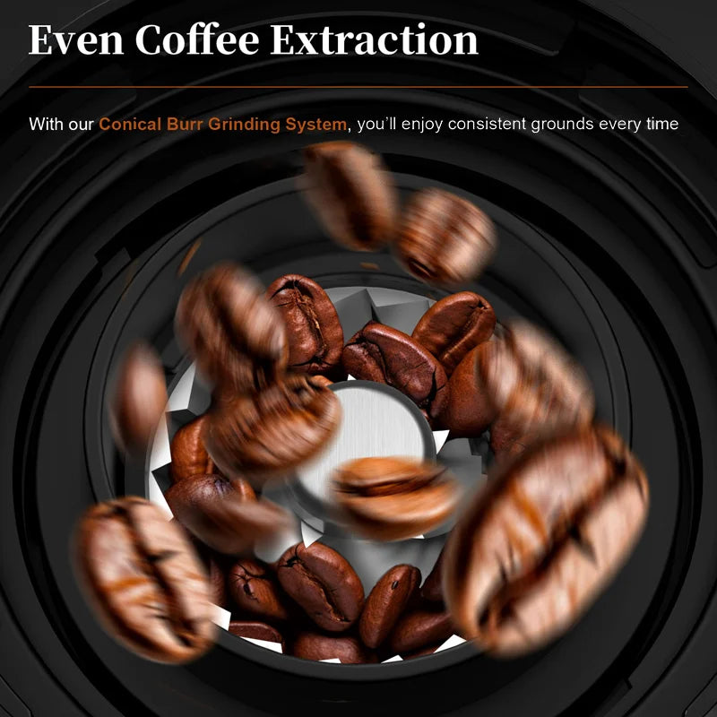 Brambleo Electric Conical-Burr Coffee Grinder