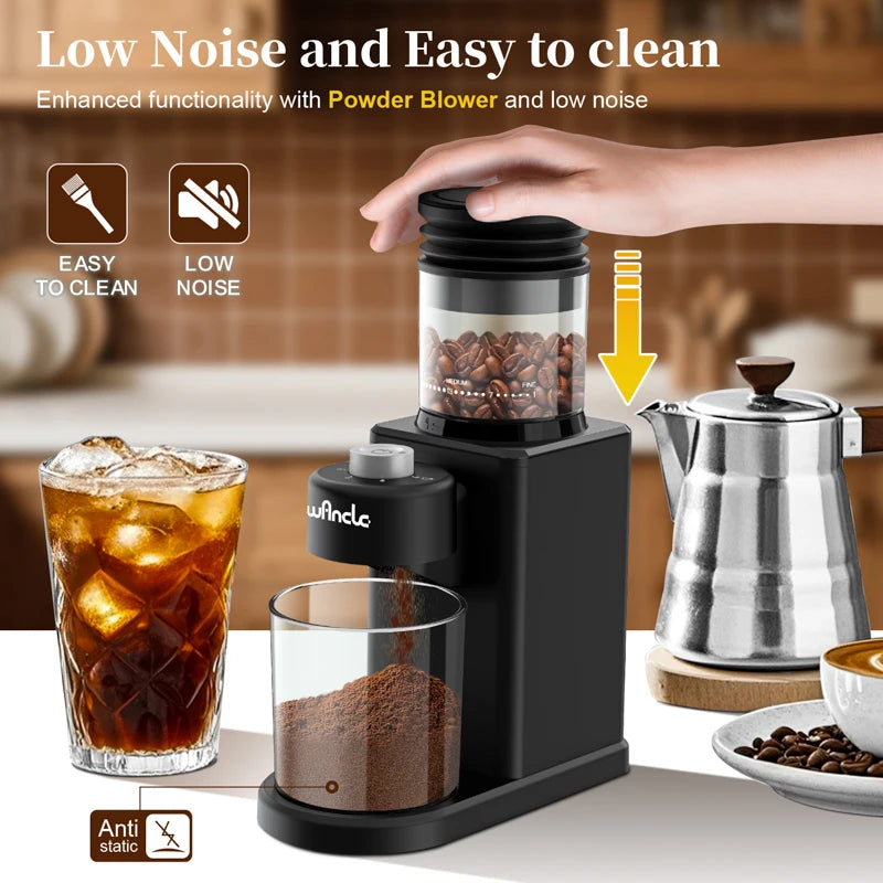 Brambleo Electric Conical-Burr Coffee Grinder