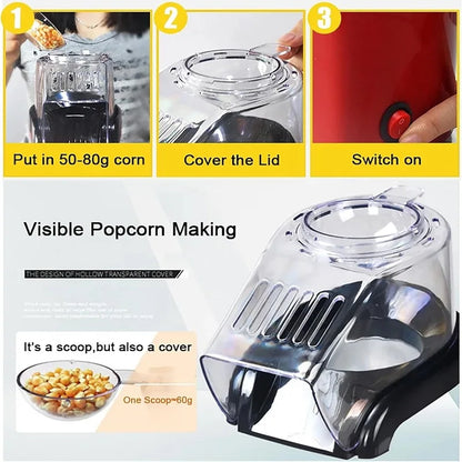 Brambleo Electric Hot-Air Popcorn Maker