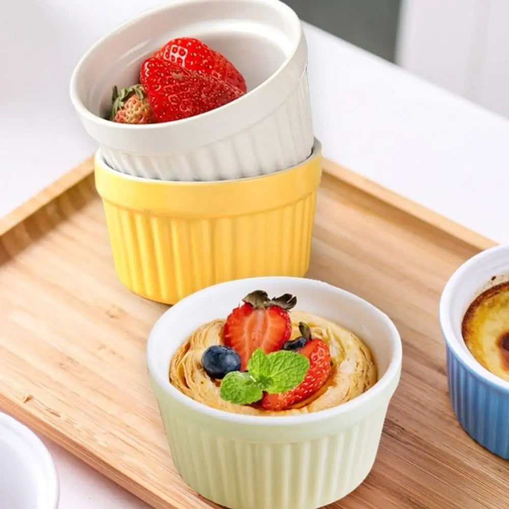 Brambleo Fluted Ceramic Ramekins