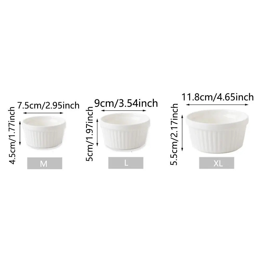 Brambleo Fluted Ceramic Ramekins