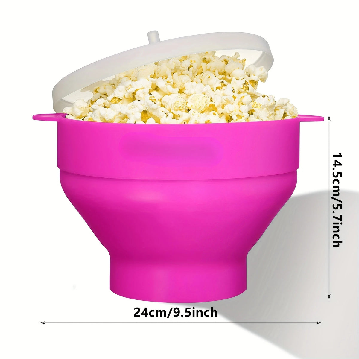 Brambleo Foldable Silicone Microwave Popcorn Bowl