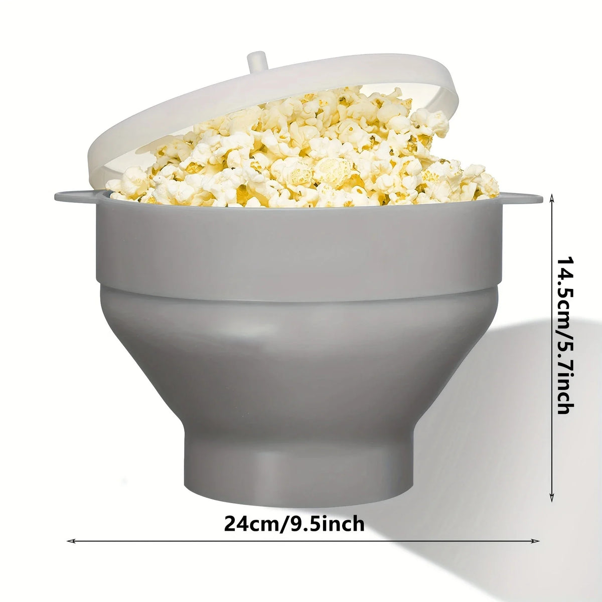 Brambleo Foldable Silicone Microwave Popcorn Bowl