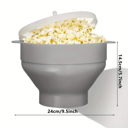 Brambleo Foldable Silicone Microwave Popcorn Bowl