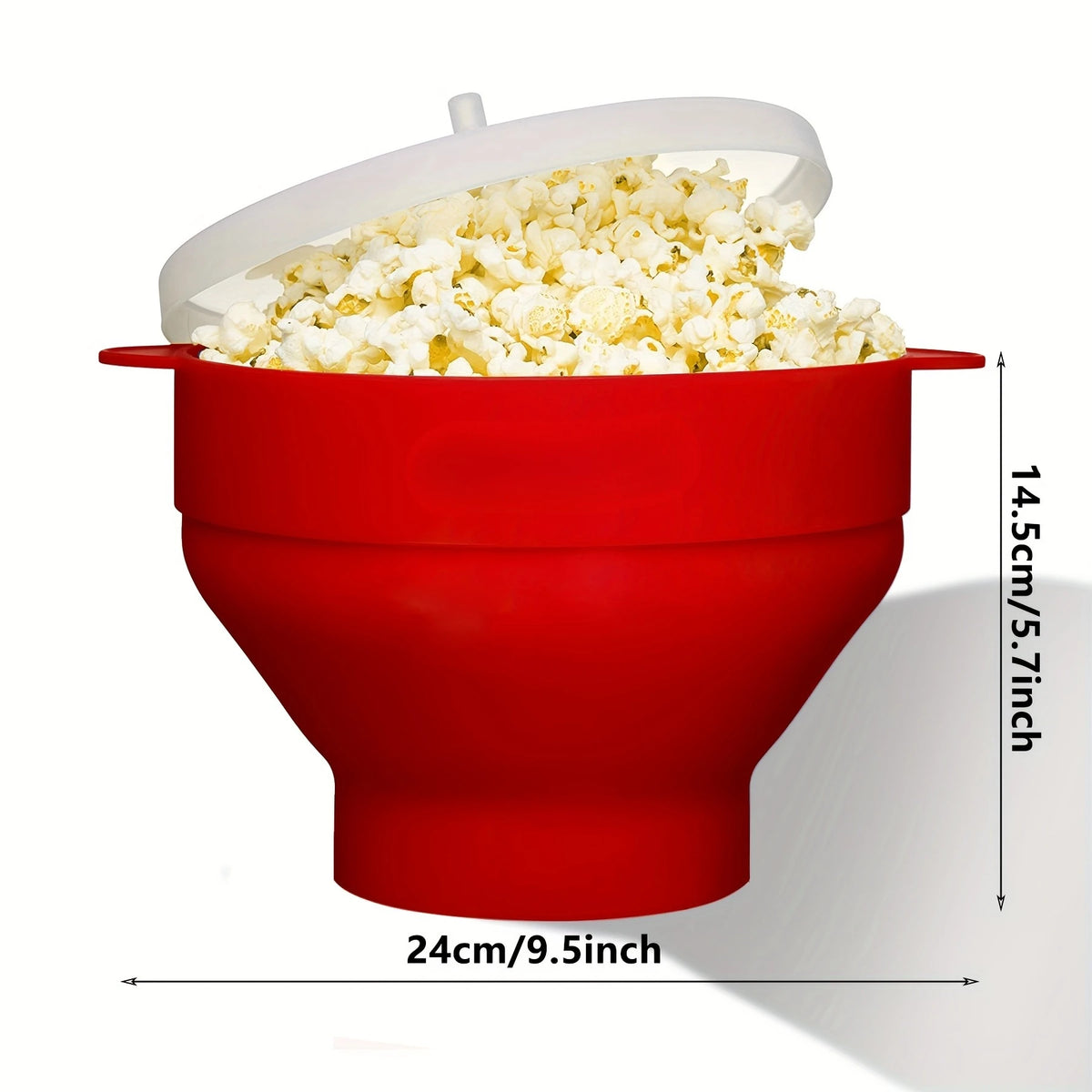 Brambleo Foldable Silicone Microwave Popcorn Bowl