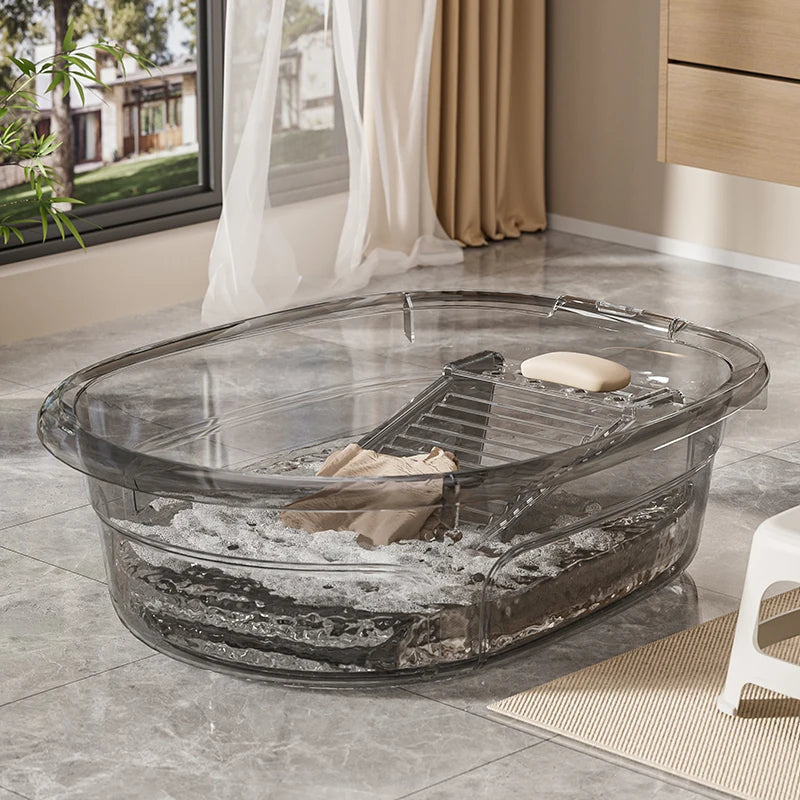 Brambleo Laundry Basin with Integrated Washboard