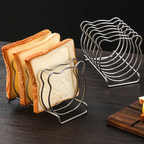 Brambleo Six-Slot Stainless Steel Toast Serving Rack