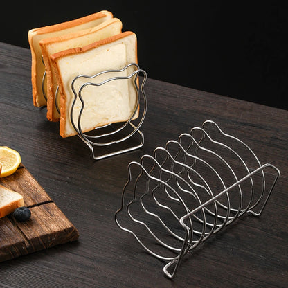 Brambleo Six-Slot Stainless Steel Toast Serving Rack