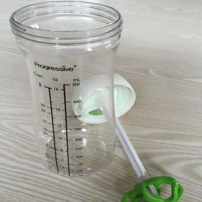 Brambleo Spiral-Mixing Salad Dressing Shaker