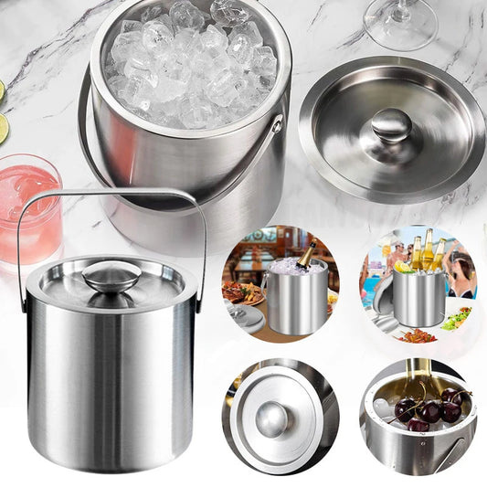 Brambleo Stainless Steel Ice-Serving Bucket