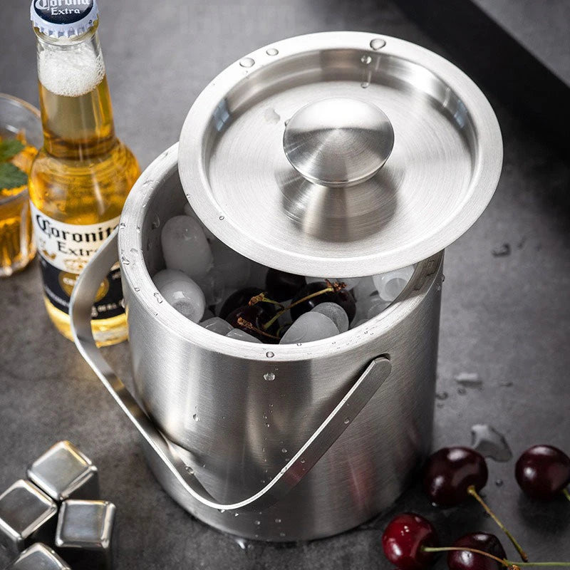 Brambleo Stainless Steel Ice-Serving Bucket