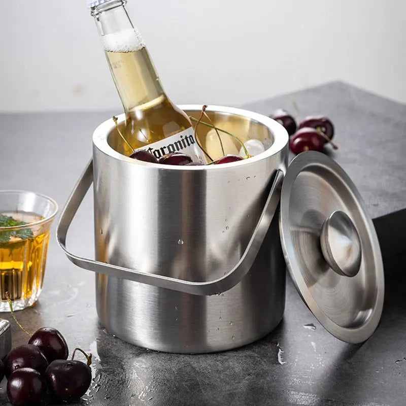 Brambleo Stainless Steel Ice-Serving Bucket