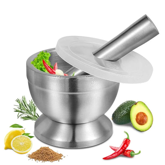 Brambleo Stainless Steel Mortar and Pestle Set
