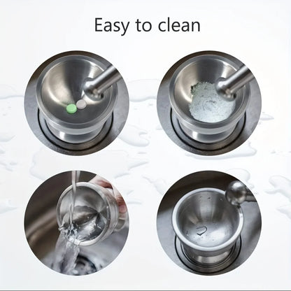 Brambleo Stainless Steel Mortar and Pestle Set