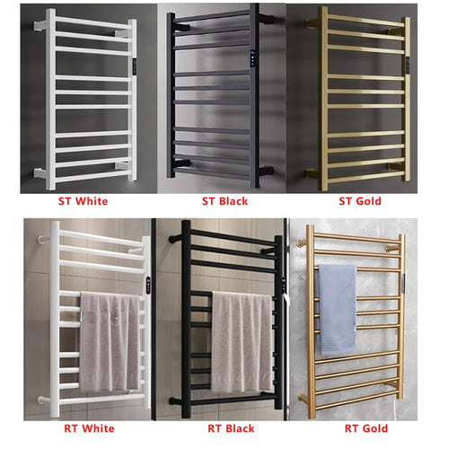 Brambleo Wall-Mounted Stainless Steel Heated Towel Rack