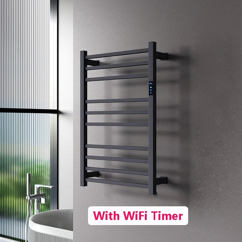 Brambleo Wall-Mounted Stainless Steel Heated Towel Rack