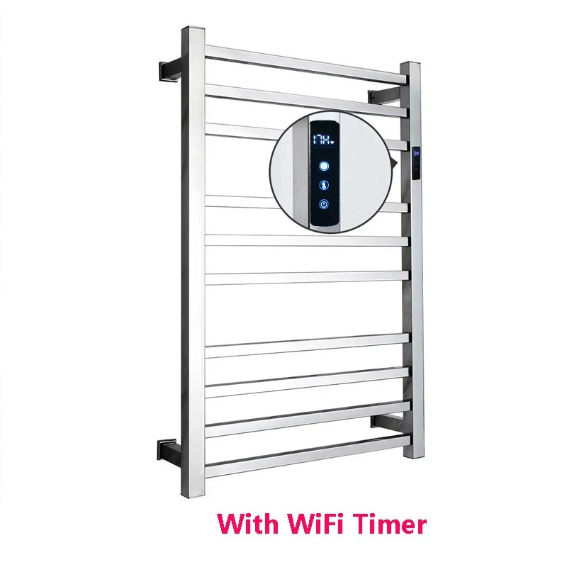 Brambleo Wall-Mounted Stainless Steel Heated Towel Rack