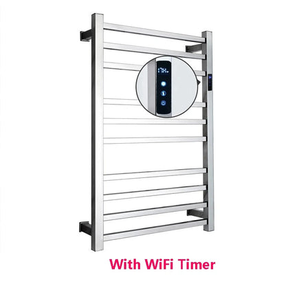 Brambleo Wall-Mounted Stainless Steel Heated Towel Rack