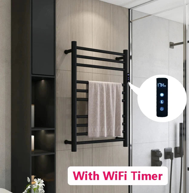 Brambleo Wall-Mounted Stainless Steel Heated Towel Rack