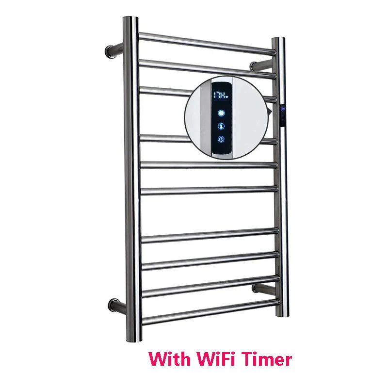 Brambleo Wall-Mounted Stainless Steel Heated Towel Rack