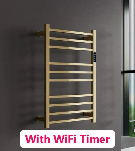 Brambleo Wall-Mounted Stainless Steel Heated Towel Rack