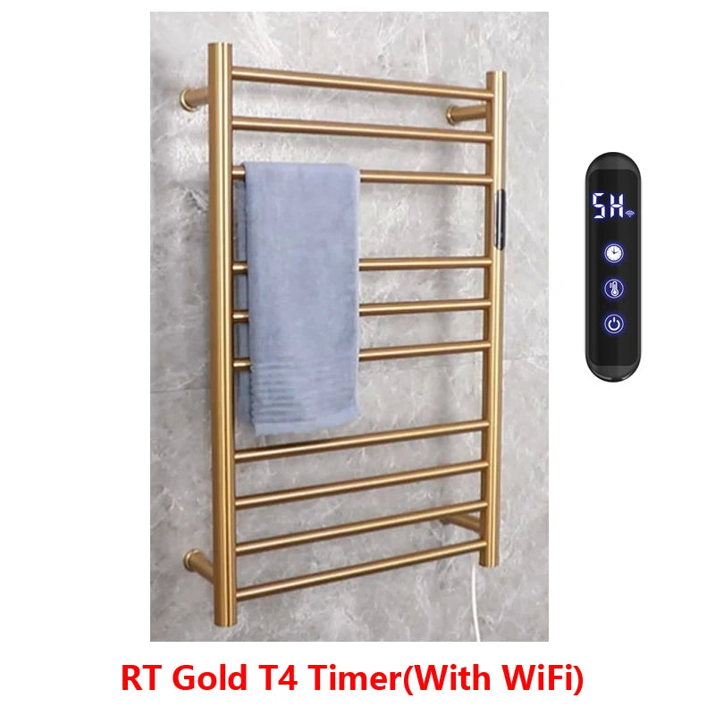 Brambleo Wall-Mounted Stainless Steel Heated Towel Rack