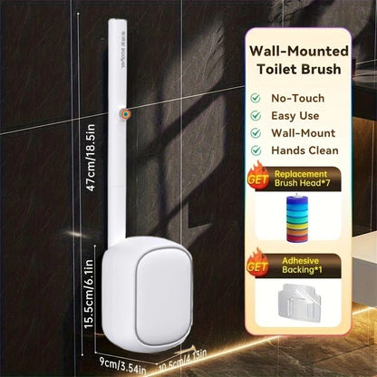 Brambleo Wall-Mounted Toilet Brush and Refill Options
